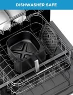 Midea Air Fryer 5.5 Quart with See-Thru Window, Rapid Air Technology, 9 Preset Menus for Quick and Easy Meals,1 Minute Button and Favorite Function, 90% less oil