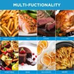 Midea Air Fryer 5.5 Quart with See-Thru Window, Rapid Air Technology, 9 Preset Menus for Quick and Easy Meals,1 Minute Button and Favorite Function, 90% less oil