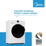 Midea MF200W70B/E Freestanding Washing Machine, BLDC Motor, Bright LED Display, Health Guard, Steam, 15‘ Quick Wash, 1400RPM, 7kg load, White