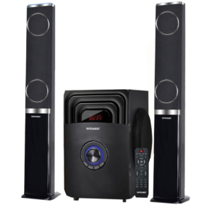 Sonashi Home Theater Speaker System 2.1 Channel With Bluetooth | SHS-2113USRB - Black