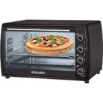 Sonashi 63 Liters Electric Oven, Inside Lamp, Cooking Accessories, Adjustable Temperature, Timer, Electric Oven - STO-732