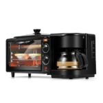 Hoffmans 3 In 1 Electric Breakfast Machine Multifunction, Coffee Maker, Frying Pan, Mini Oven, Bread Pizza Oven Frying Pan - Image 3