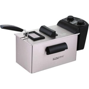 Sonashi 3 Liters Deep Fryer, Stainless Steel- SDF-5011