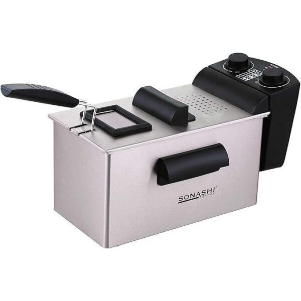 Sonashi 3 Liters Deep Fryer, Stainless Steel- SDF-5011