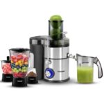 Sonashi 1.6L Juice Extractor with 2 Speeds, 500ML Juicer Cup, Whole Fruit Juice Extractor - Power Juicer Machine for Fresh Juices, Motor Overheat Protection 800W - Image 3