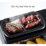 Hoffmans 3 In 1 Electric Breakfast Machine Multifunction, Coffee Maker, Frying Pan, Mini Oven, Bread Pizza Oven Frying Pan - Image 2