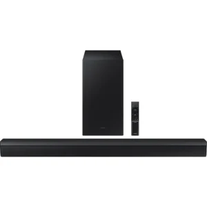 Samsung 2.1Channel Wireless Soundbar, Dolby Audio/DTS 2.0, In-Built Subwoofer, Bluetooth Connectivity - HW-B450/ZN