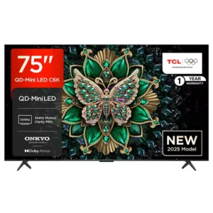 TCL 75 inches TV 4K UHD Smart QD-Mini LED Google TV