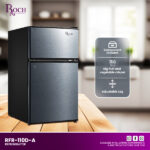 Roch 120 Liters Double Door Top Freezer Defrost Refrigerator - Image 3