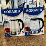 Sonashi 1.8L Glass Cordless Electric Kettle with Auto Shut-Off & Boil-Dry Protection, Glass Body with Concealed Heating Element, Fast Boil, On/Off Indicator - Image 5