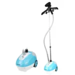 Sonashi Garment Steamer SGS-321- Tank Garment Steamer w/Anti-Slip Foot Wheel, Extendable Aluminum Supporting Pole & Hanger, 1.3 L Water Tank | Home Appliances