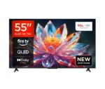 TCL 55 inches TV 4K Ultra HD Smart QLED Google, Alexa on Demand, Metallic Design, Frameless Design