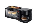 Hoffmans 3 In 1 Electric Breakfast Machine Multifunction, Coffee Maker, Frying Pan, Mini Oven, Bread Pizza Oven Frying Pan