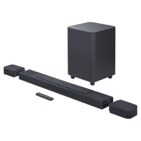 JBL Bar 1000 7.1.4 Channel Soundbar with Detachable Speakers, Dolby Atmos Surround, DTS:X + MultiBeam, PureVoice Tech, 880W Output, Built-In WiFi, Voice Assistant, 3D Sound -...