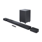 JBL Bar 1300, 11.1.4-channel soundbar with detachable surround speakers, MultiBeam™, Dolby Atmos® and DTS:X®, JBLBAR1300BLKUK, Black
