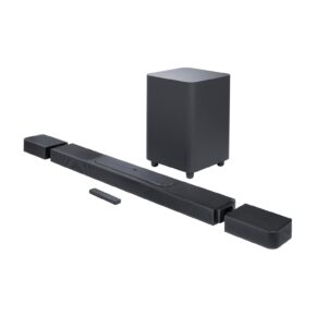 JBL Bar 1300, 11.1.4-channel soundbar with detachable surround speakers, MultiBeam™, Dolby Atmos® and DTS:X®, JBLBAR1300BLKUK, Black