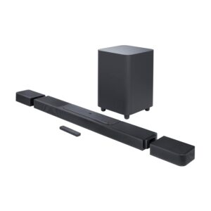 JBL Bar 1300, 11.1.4-channel soundbar with detachable surround speakers, MultiBeam™, Dolby Atmos® and DTS:X®, JBLBAR1300BLKUK, Black