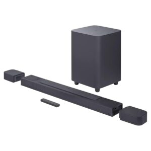 JBL Bar 800 5.1.2 Channel Soundbar with Detachable Speakers, Dolby Atmos Surround, PureVoice Technology, 720W Output Power, Built-In WiFi, Voice Assistant, 4K Vision - Black,...