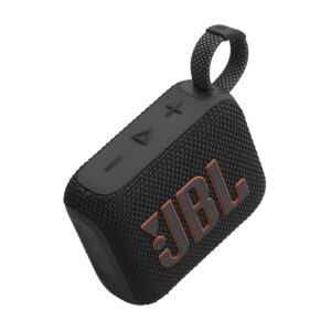 JBL Go 4 - Ultra-Portable, Waterproof and Dustproof Bluetooth Speaker, Big JBL Pro Sound with Punchy bass, 7-Hour Built-in Battery, Made in Part with Recycled Materials (Black)