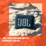 JBL Go 4 - Ultra-Portable, Waterproof and Dustproof Bluetooth Speaker, Big JBL Pro Sound with Punchy bass, 7-Hour Built-in Battery, Made in Part with Recycled Materials (Black)