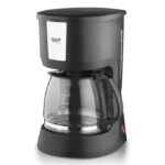 RAF Coffee Maker Machine 12 Cups R.131 - Silver & Black