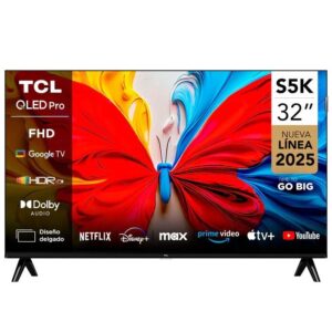 TCL 32 Inch Smart QLED Direct 32" Full HD LED TV with Android TV, HDR Compatible with Google Cast & Google Home Slim Design