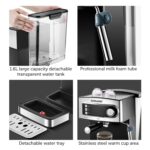 Sonashi 2 In 1 Coffee Maker SCM-4965 – 850W, Touch Button Coffee Machine with Ulka Italy Pump, Steam Nozzle, Overheat Safety Protection | Kitchen Appliance