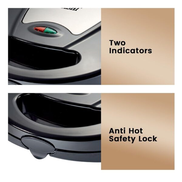 Sonashi 7-in-1 Multi Snack Maker SSM-862 - Detachable Sandwich, Grill, Donut, Waffle, Cupcake, Nutty, Omelet Making Plates | Kitchen Appliances