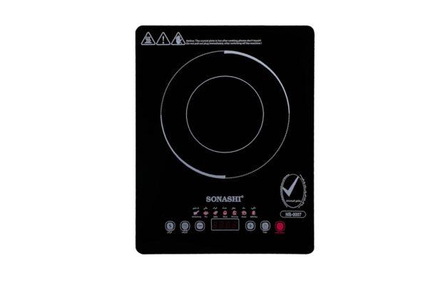 Sonashi Infrared Ceramic Cooker with 200W Display Power | 4 Digit LED Display with Touch Sensor Control and 11 Level Power Settings | Portable and Compact Infrared Cooker SIS-008N