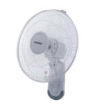 SONASHI SF-8029W Wall Fan – [White/Grey] 16 in. Wall Hanging Fan with Circulating Double String Switch, 3 Speed Switch, 5 Transparent Blade Leaf | Perfect Home Decor Appliance