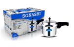 SONASHI SPC-230 Pressure Cooker – Heavy-Base Aluminium Pressure Cooker with Whistling Weight Valve, Extra Strong Lugs, Mirror Polish | Home Appliances