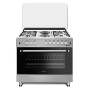 SPJ 90X60cm Premium Cooker With 4 Gas Burners And 2 Electric Plates (Made In Turkey) – Stainless Steel (3YR WRTY)