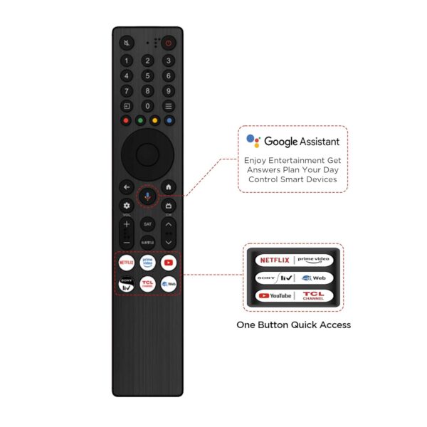 TCL 139 cm (55 inches) 4K Ultra HD Smart QLED Google TV 55P71K