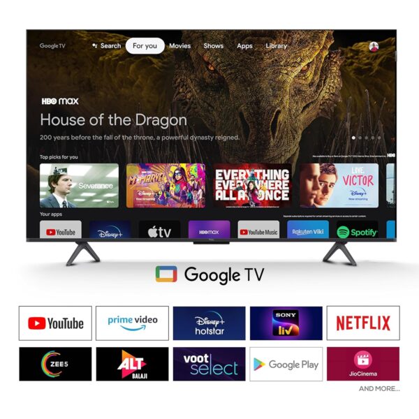 TCL 189 cm (75 inches) 4K UHD Smart QD-Mini LED Google TV 75Q6C