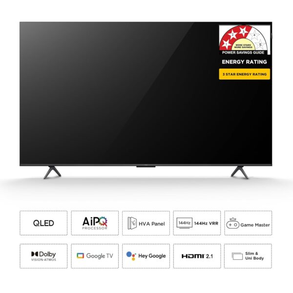 TCL 215 cm (85 inches) 4K Ultra HD Smart QLED Google TV 85T8C