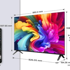 TCL 40SF560-40-inch QLED Direct Smart Full HD LED TV with Fire TV and HDR, Alexa on Demand, Metallic Design, Frameless