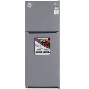 Roch 150 Liters Double Door Refrigerator With Top Freezer, Defrost Fridge - 3 Year Warranty