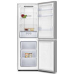 Roch 310 Liters Double Door Bottom Freezer Defrost Fridge – Silver - Image 2