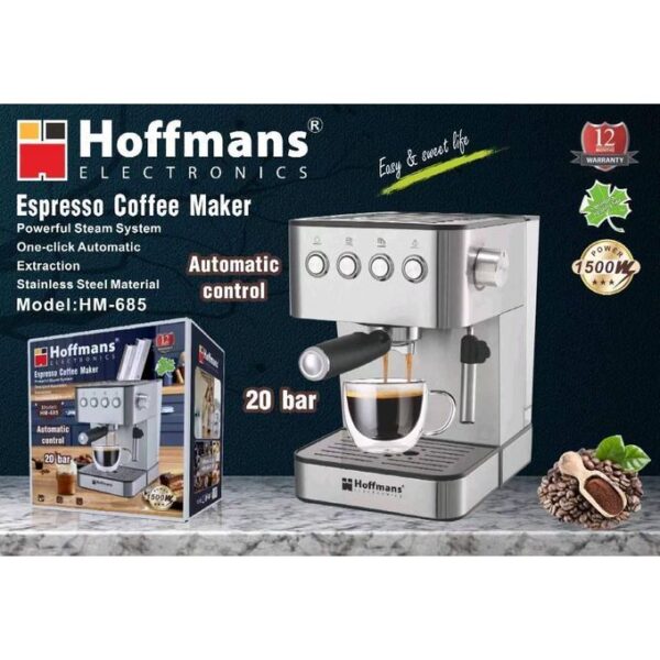 Hoffmans Espresso Coffee Model - Silver