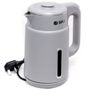 SPJ 1.8Liters Electric Kettle, Premium Stainless Steel With Efficient Fast Boiling - Grey