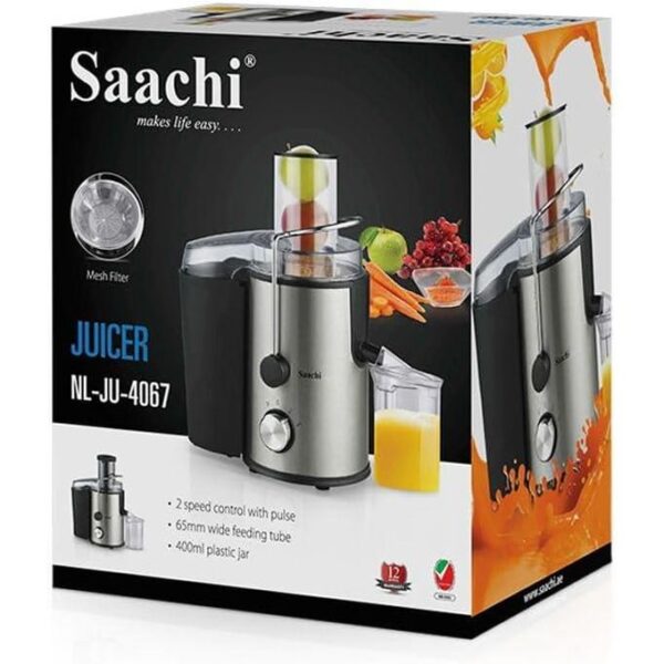 Saachi 400ml Jug Juicer 500 Watt NL-JU-4067 - Image 2