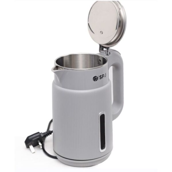 SPJ 1.8Liters Electric Kettle, Premium Stainless Steel With Efficient Fast Boiling - Grey - Image 3