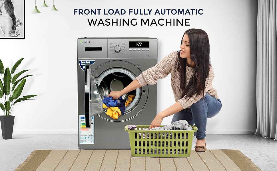 SPJ 8Kg Fully Automatic Front Load Washing Machine