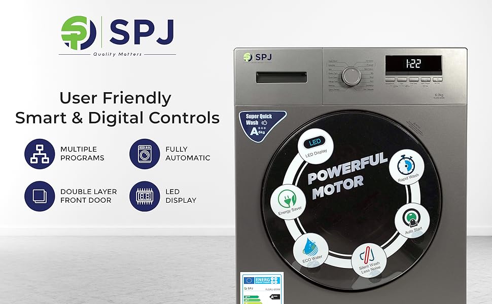 SPJ 6Kg Fully Automatic Front Load Washing Machine