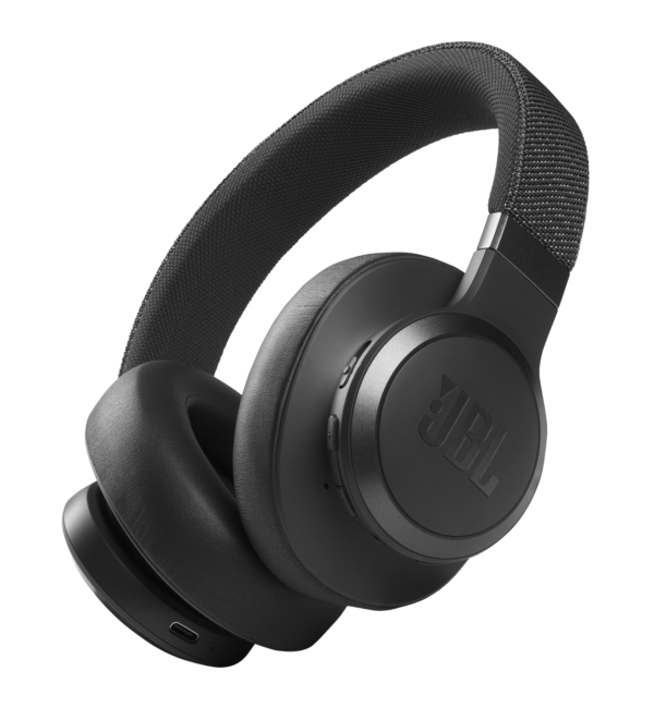 JBL LIVE 660 NC Wireless Over-Ear Headphones with Adaptive Noise Cancellation, Bluetooth Technology, Up to 50h Non-NC Battery, Comfort-fit fabric headband and carrying pouch