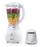 Saachi 2 in 1 Blender with Glass Jug and Plastic Grinder – NL-BL-4404