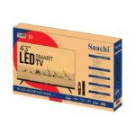 Saachi 43 Inch Frameless FHD Smart TV With + Netflix ,Youtube - Black