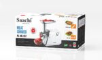 Saachi Powerful 2200W Meat Grinder with Sausage & Kibbeh Attachments, Stainless Steel Blade, Reverse Function, Low Noise, Easy to Clean – White – Saachi NL-MG-967-WH