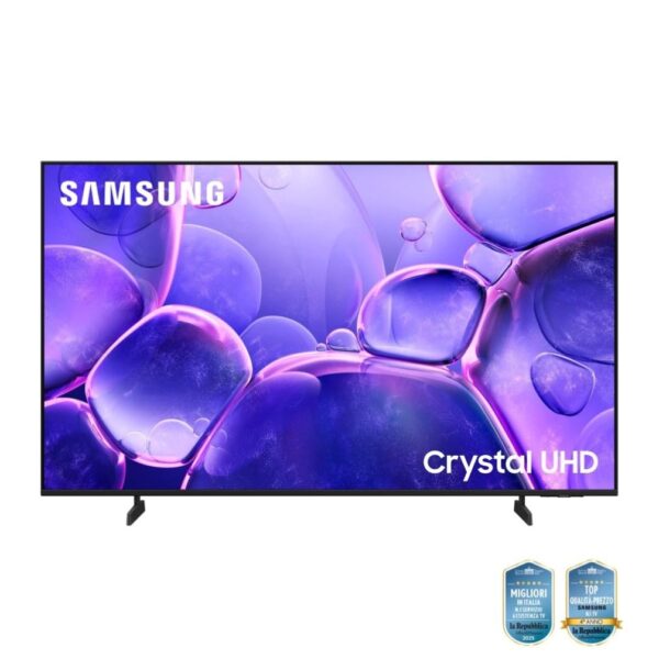 Samsung Crystal UHD 4K Smart TV 65'' UE65U8090FUXZT, Crystal 4K Processor, HDR, Smart Experience, OTS Lite & Adaptive Sound, Metal Stream Design, 2025