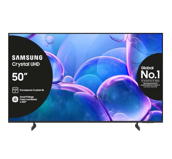 SAMSUNG UE50U7000FUXZT Crystal UHD 4K Smart TV, Crystal 4K Processor, HDR, Smart Experience, OTS Lite & Adaptive Sound, Metal Stream Design, 2025
